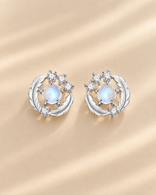 Feather Aurora Stud Earrings